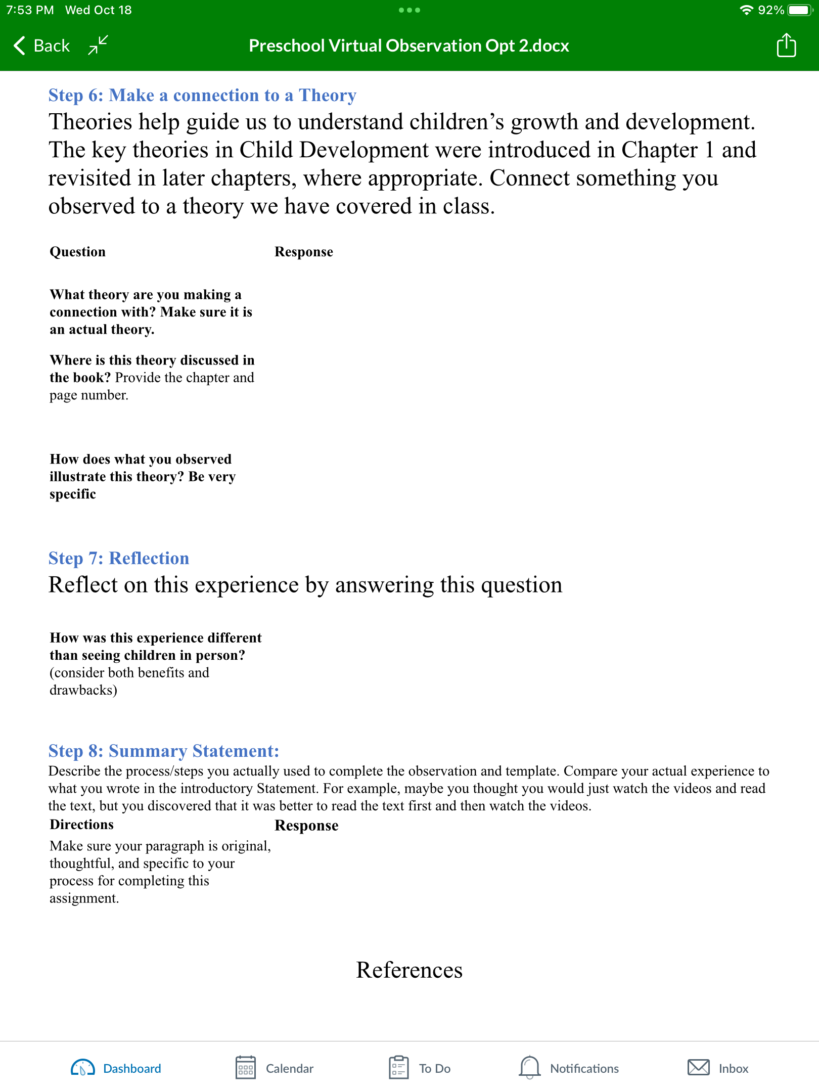 answer the questions. Notice that each video is linked to a specific