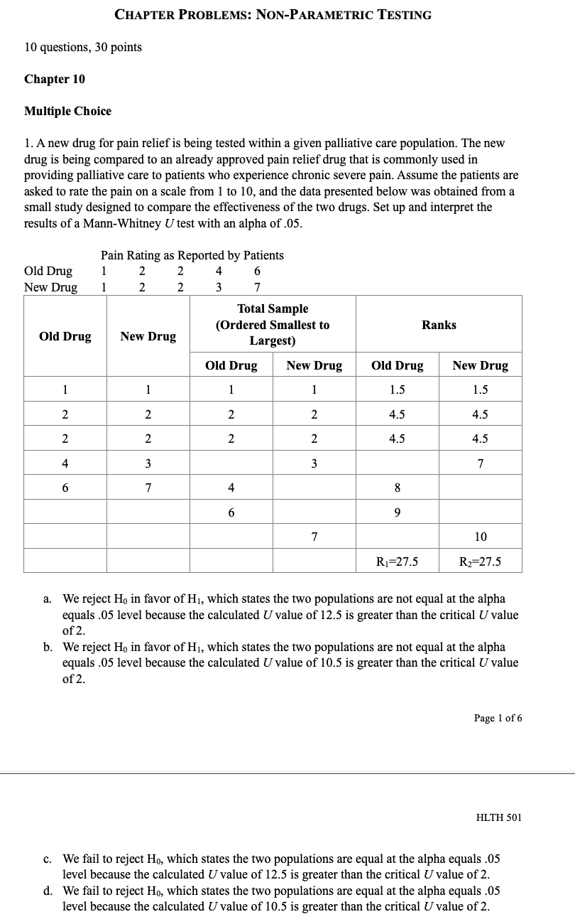 10, and the data presented below was obtained from a small study