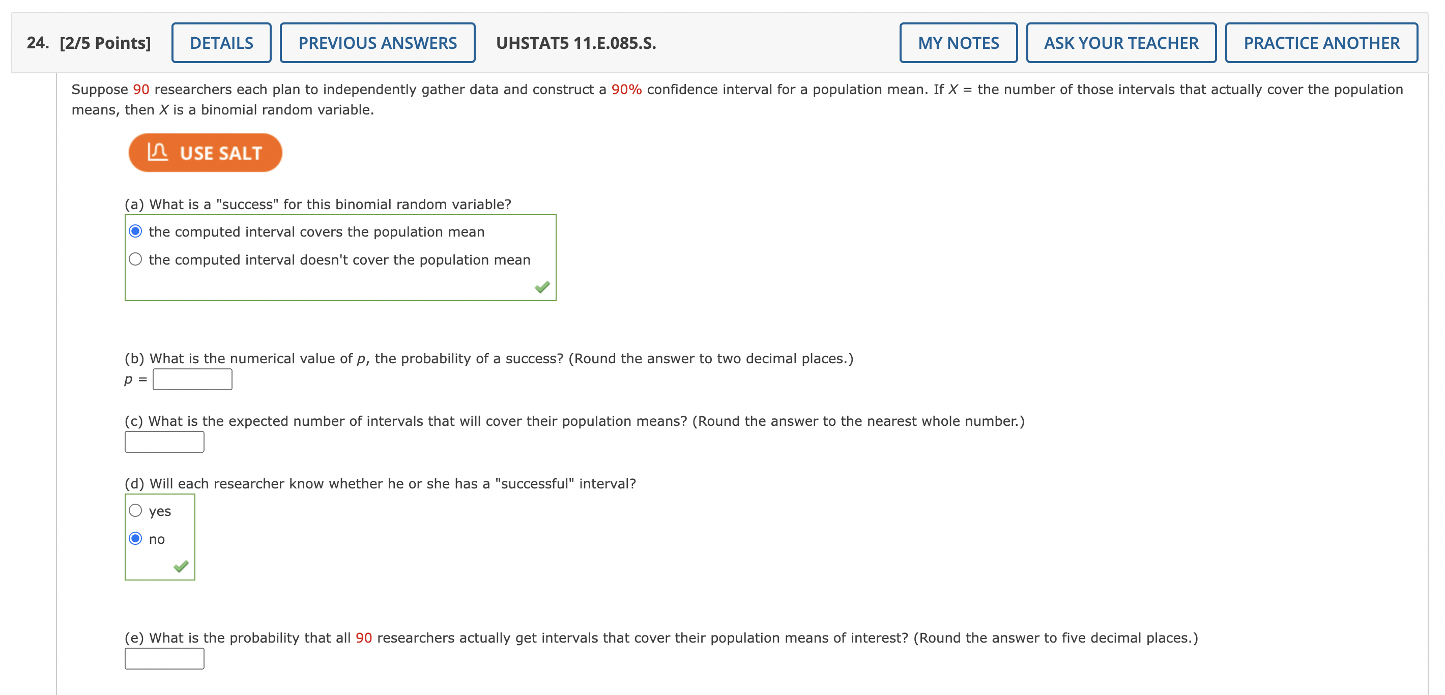 n = 36 women has a mean foot length of )7\6. [2/5