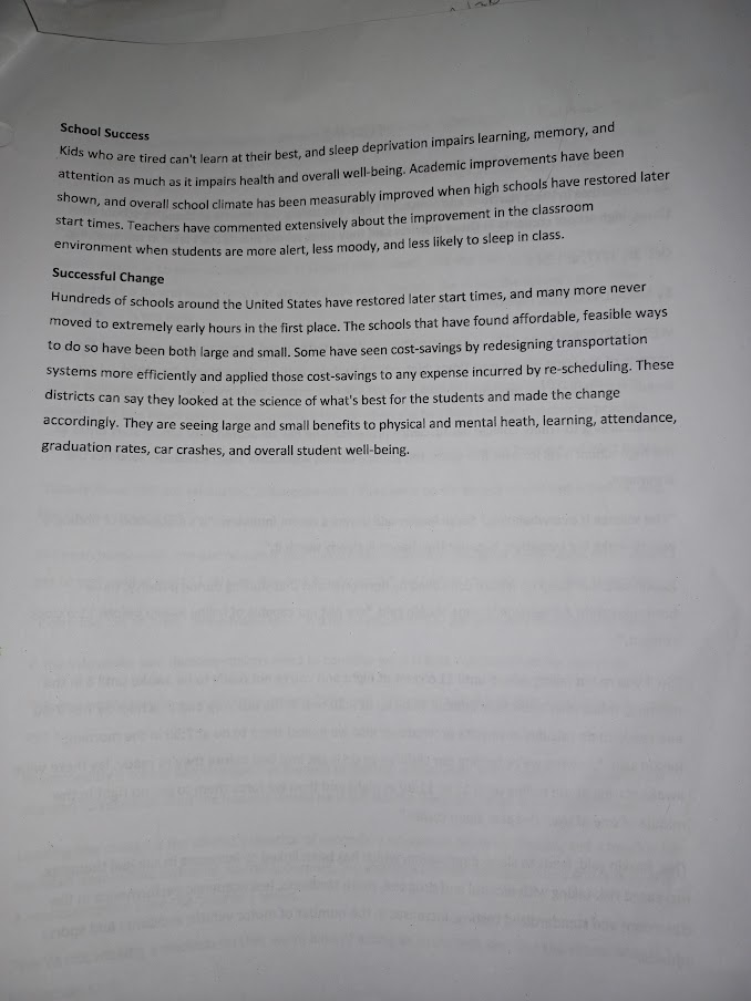 about why you are making the claim you are making Sentences 3-4: