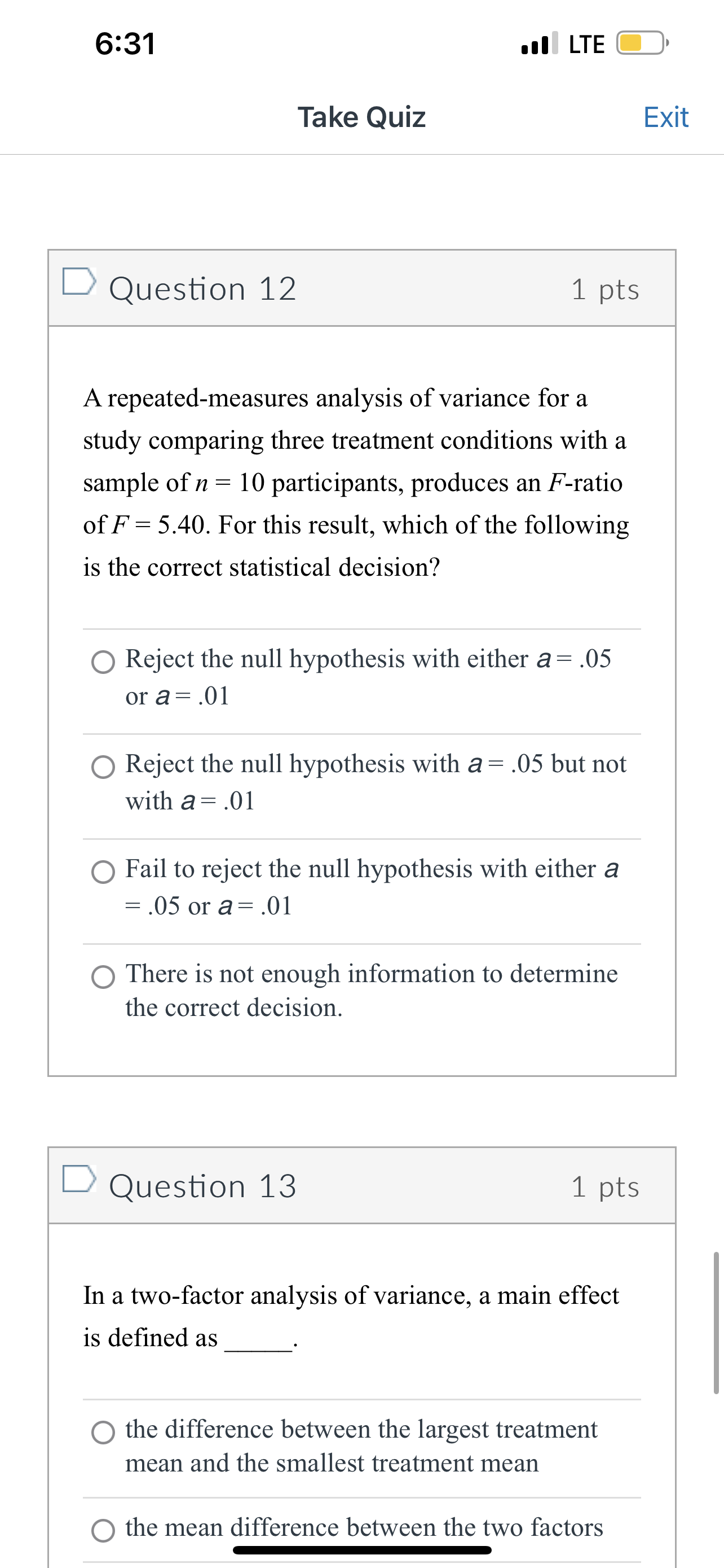 other options accurately describes individual differences in the denominator. 0 They do
