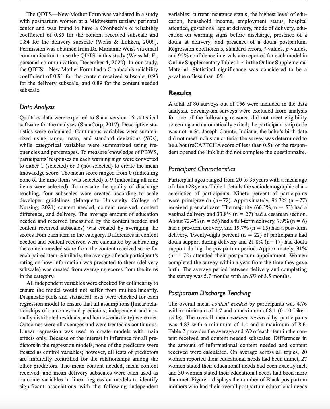 other contextual factors that the authors mentioned? If so, what were they?
