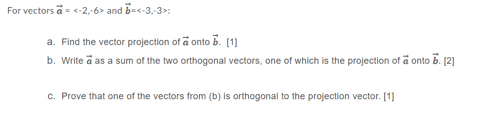 ct'E:D onto 3. [1] b. Write 3 as a sum of the