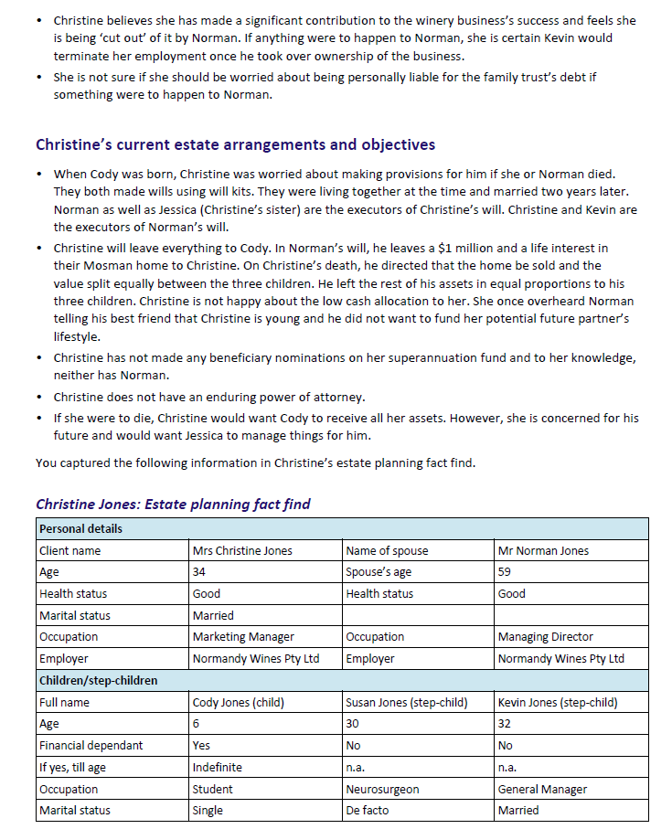 is in trouble and is seeing the solicitor to understand her legal