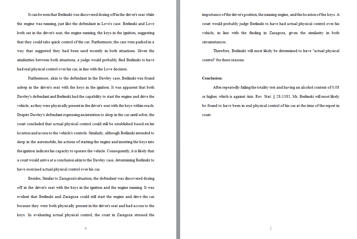 - Brief Answer (RX) and Conclusion (O + BA and C should