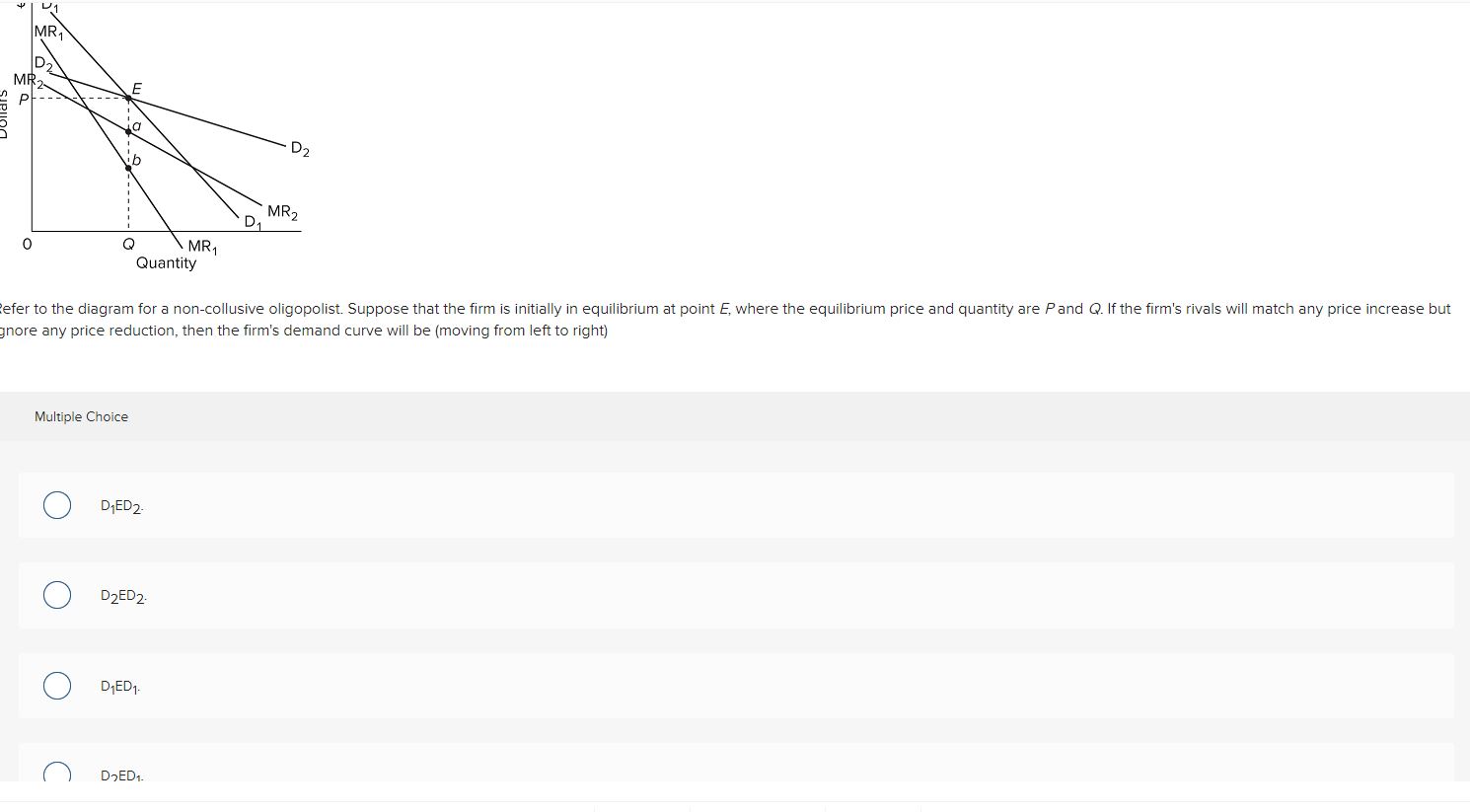 Choice O the four largest firms account for 80 percent of industry