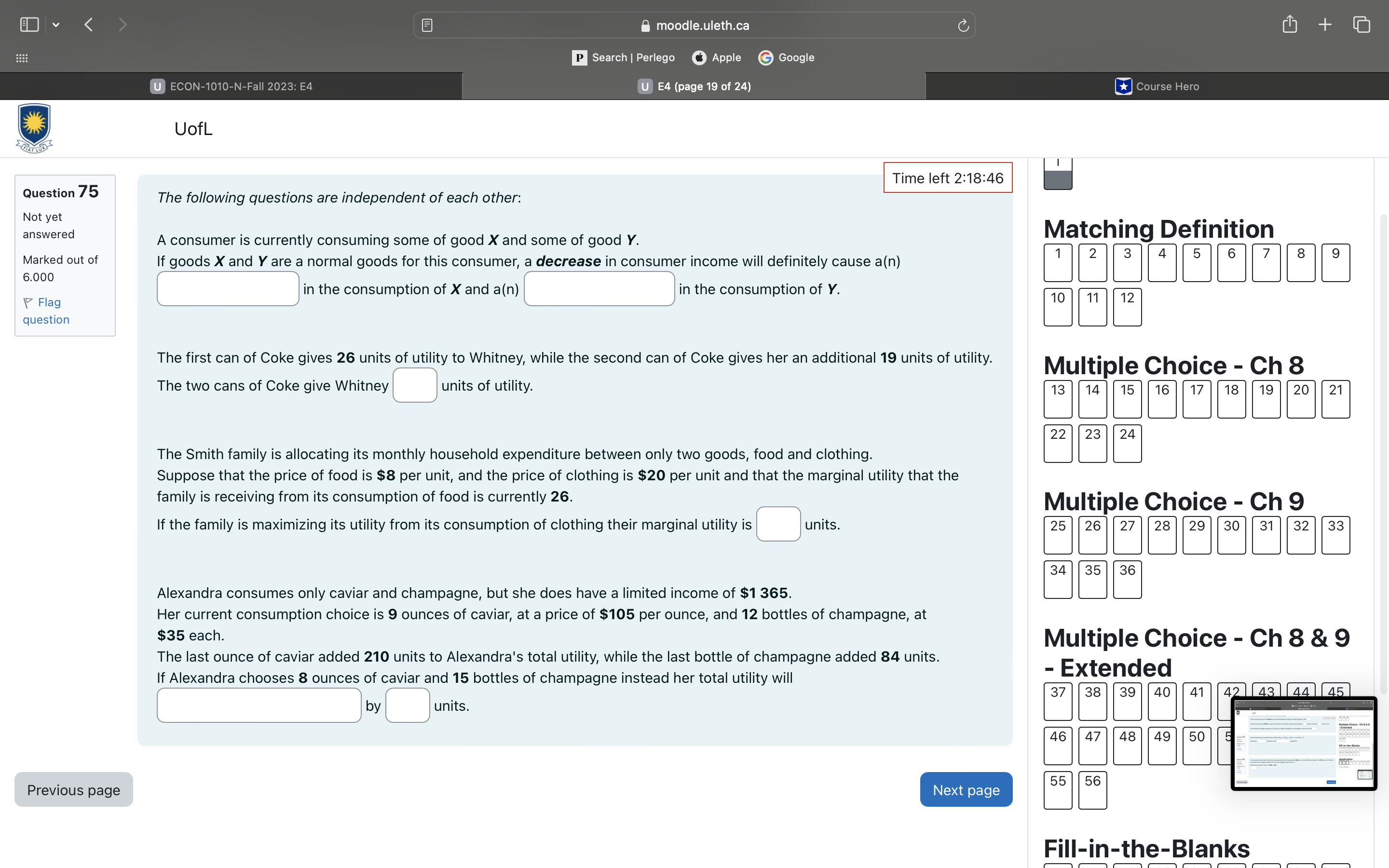 The total utility (assumed measurable) of each good is independent of the