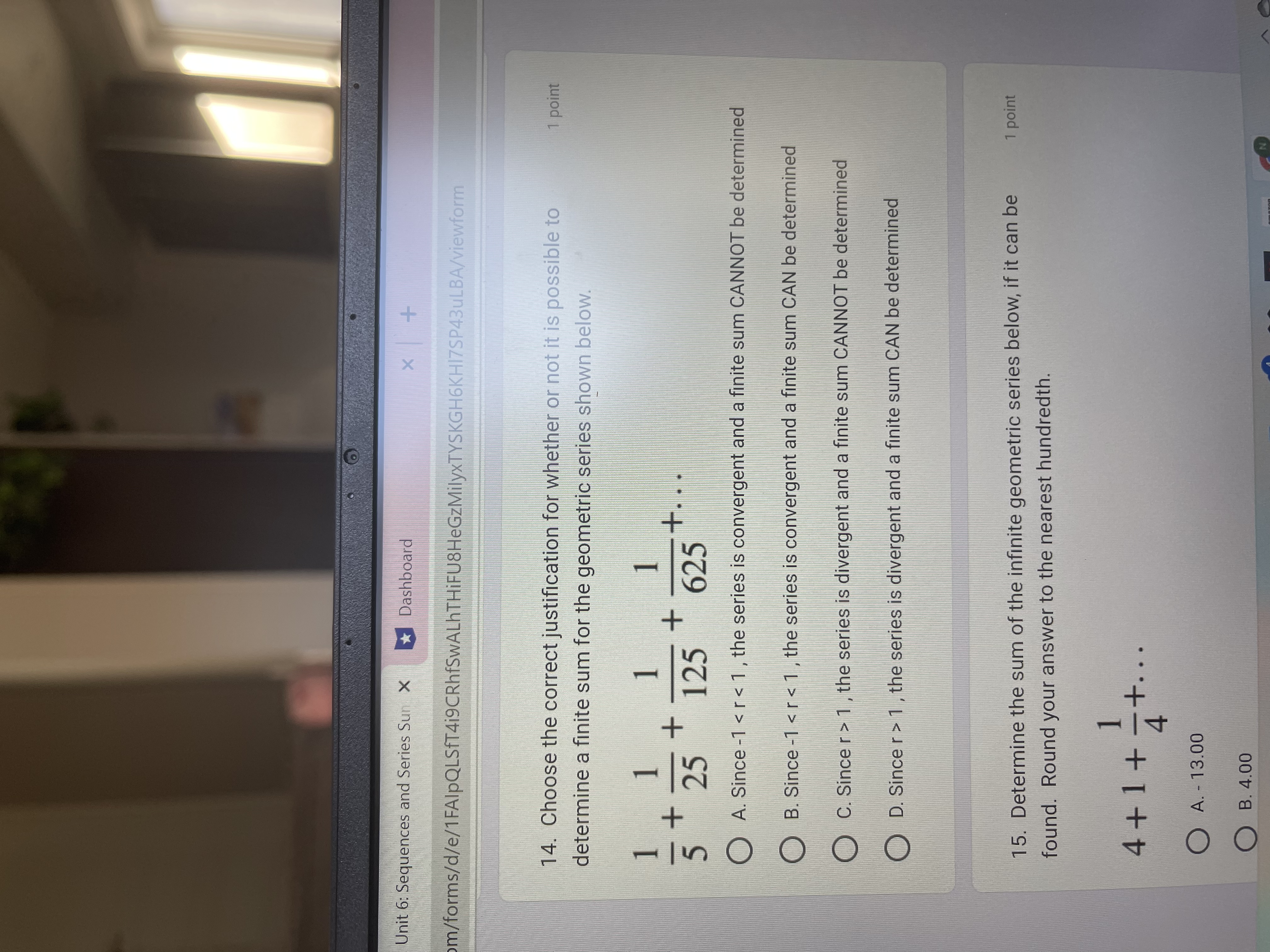 you were asked to find the sum of the first 25 terms
