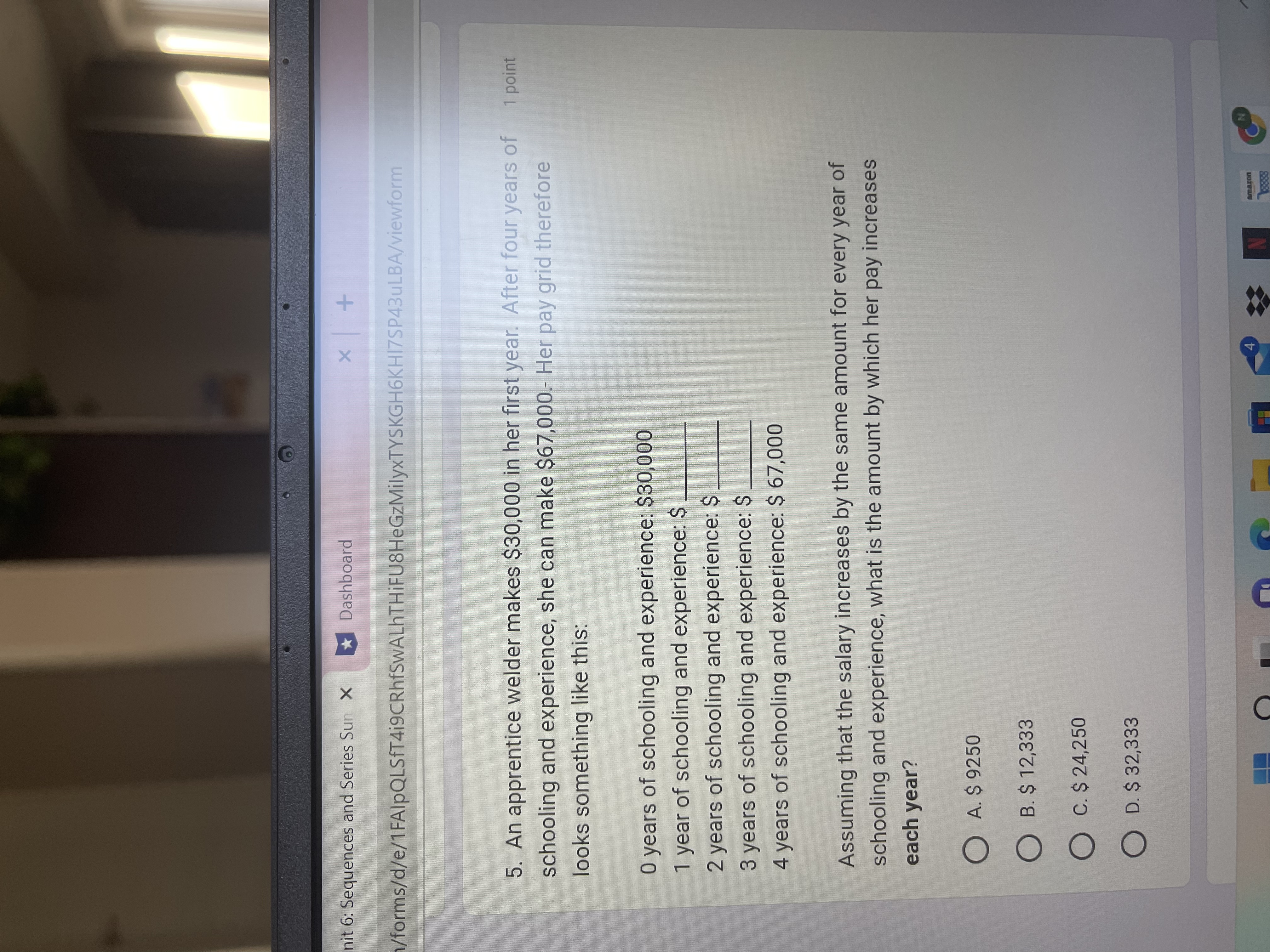 be most suitable for calculating the sum of this series, based on