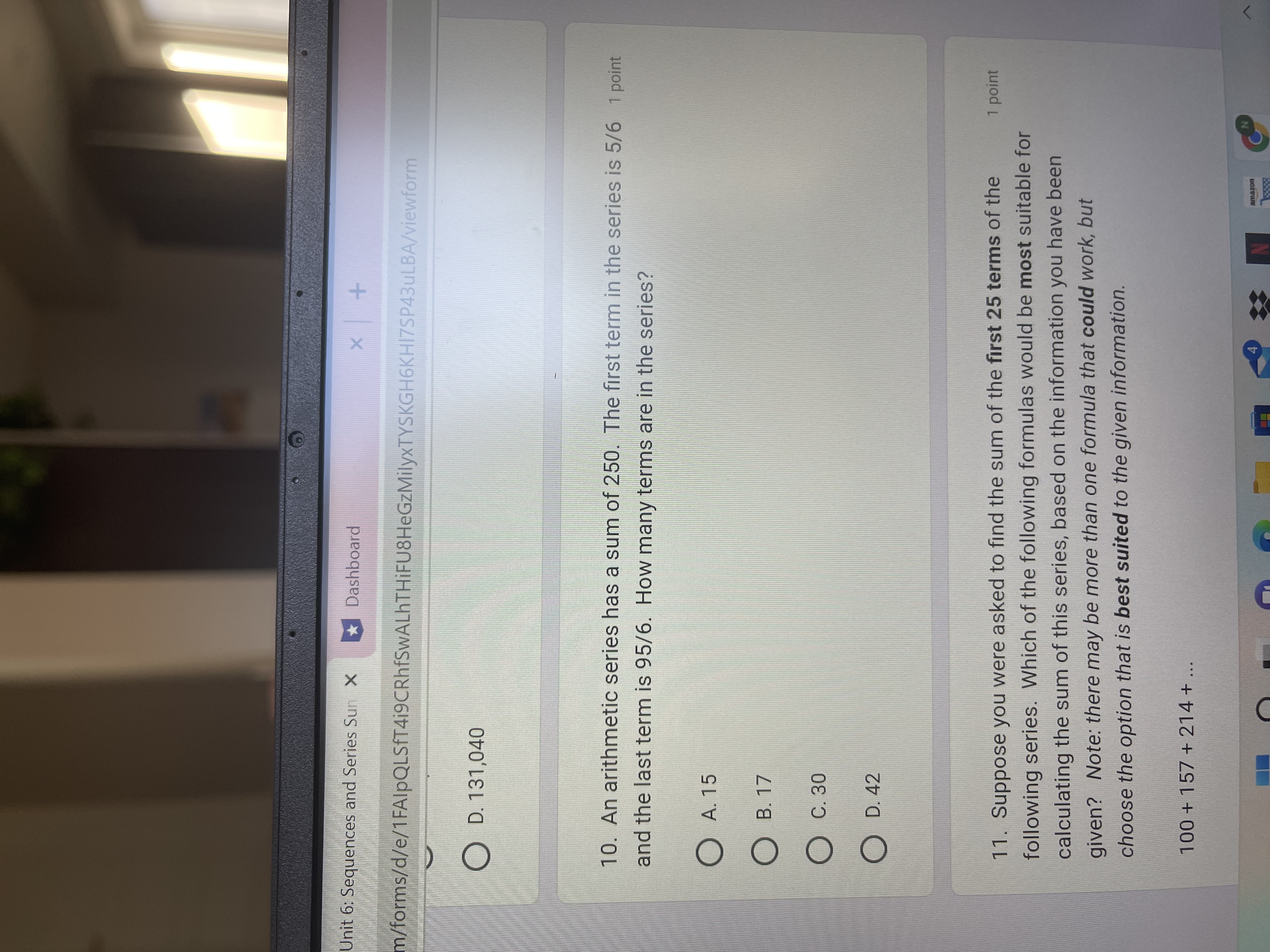 one formula that could work, but choose the option that is best