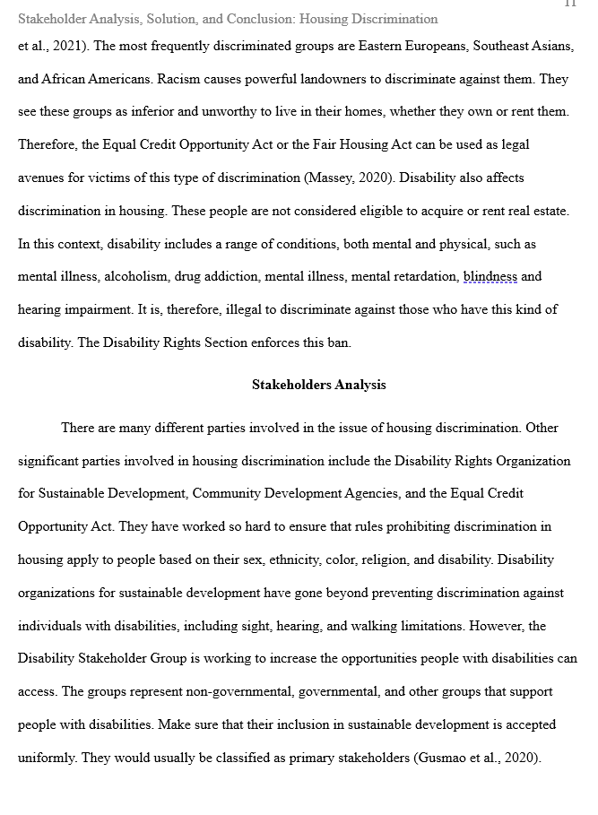 living situation. Ecological discrimination refers to the practice of disproportionately situating ecological