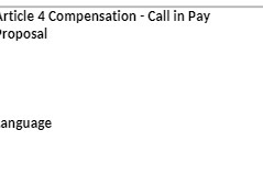 4 Compensation - Call in Pay Toposal