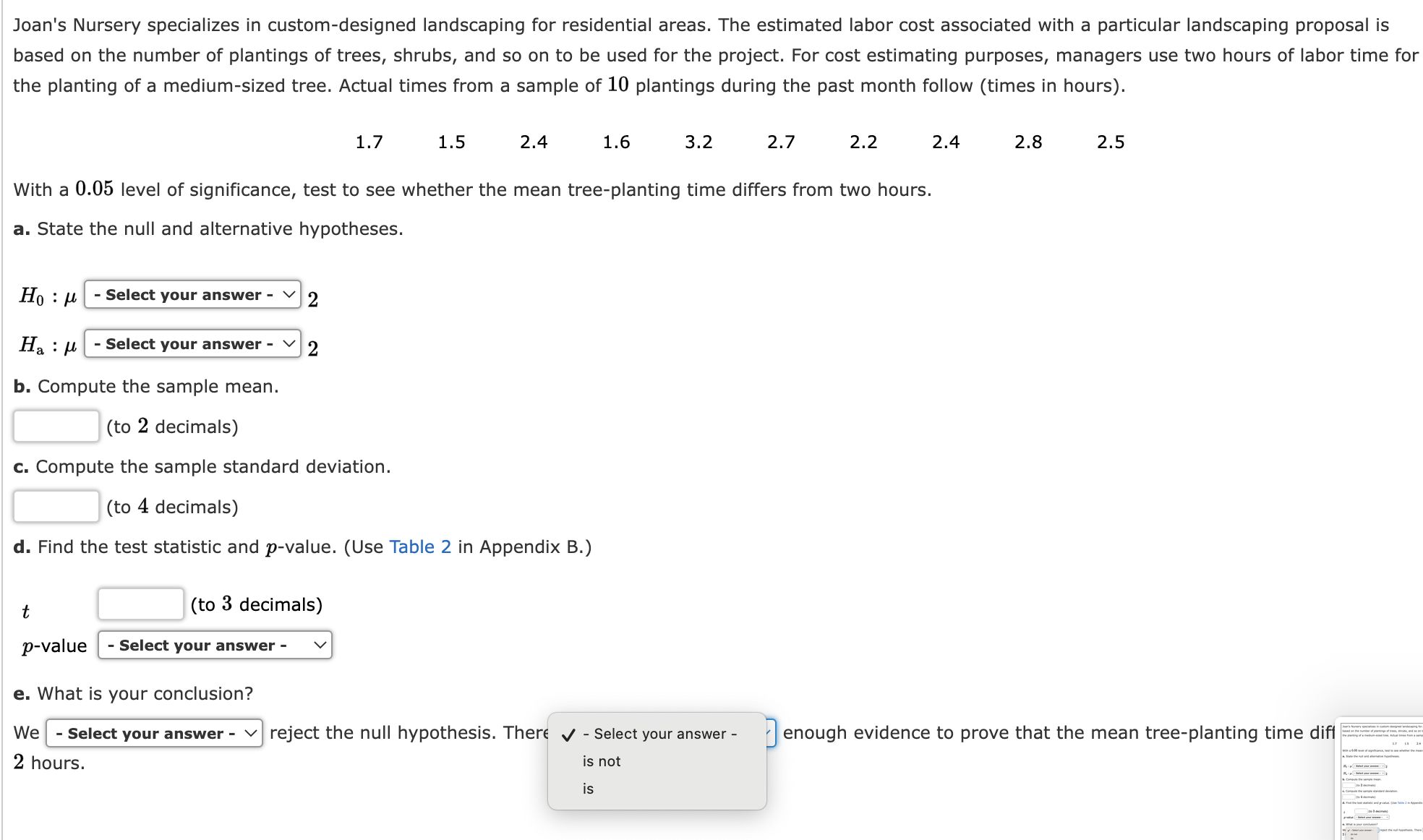 insurance (to 4 decimals)? b. Develop a 90% confidence interval for the