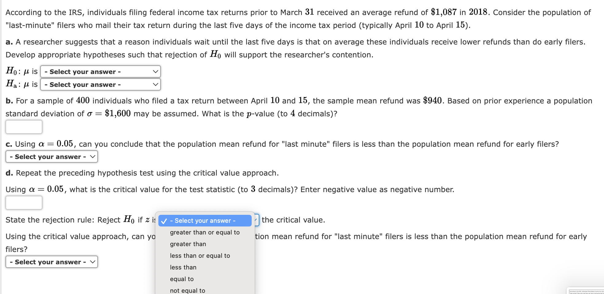 deviation of $14. a. Using the sample data, what is the margin