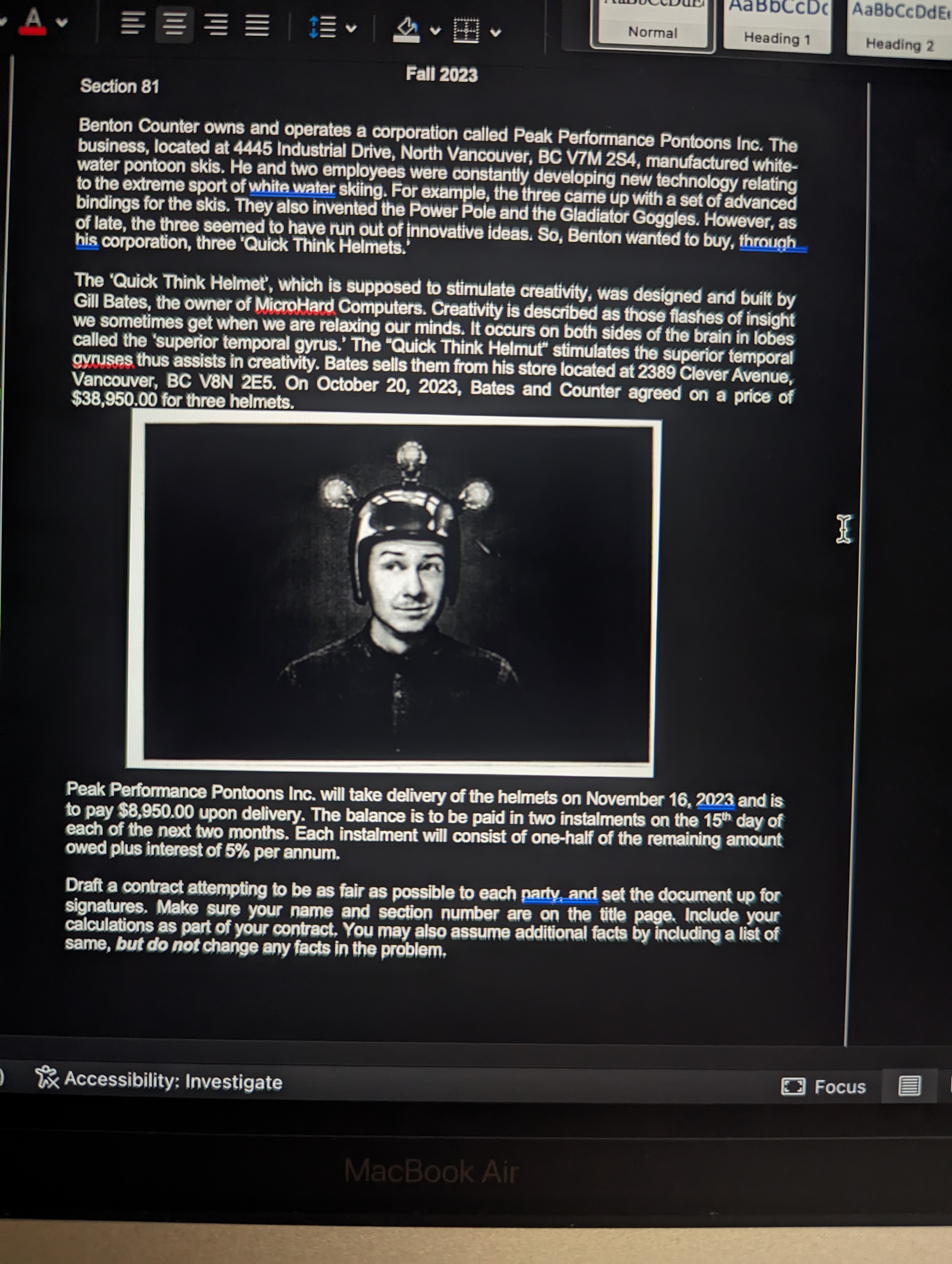  Can you do the contract drafting by using the template I