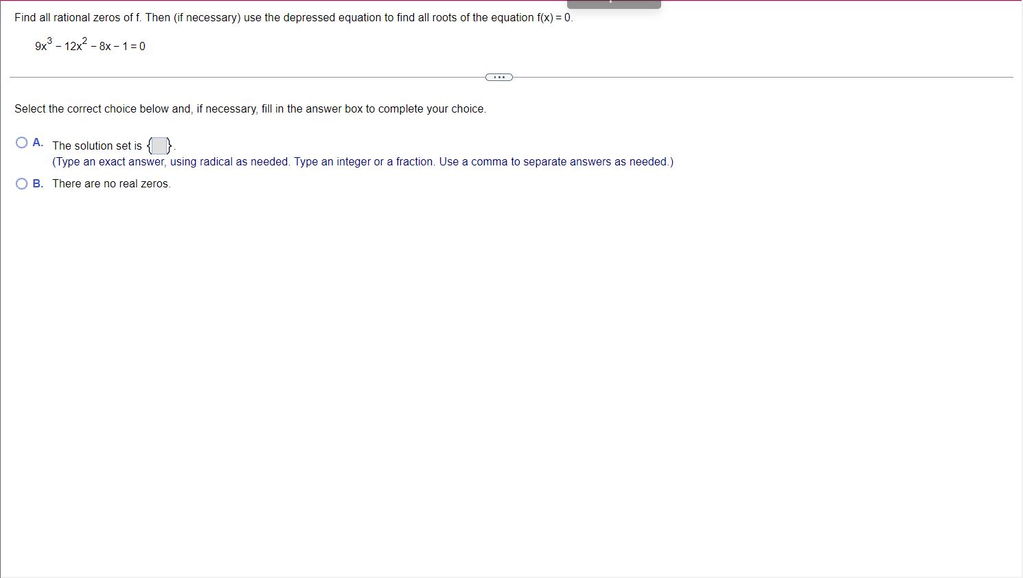 xaxis at each x-intercept. Select the correct choice betow and, if necessary,