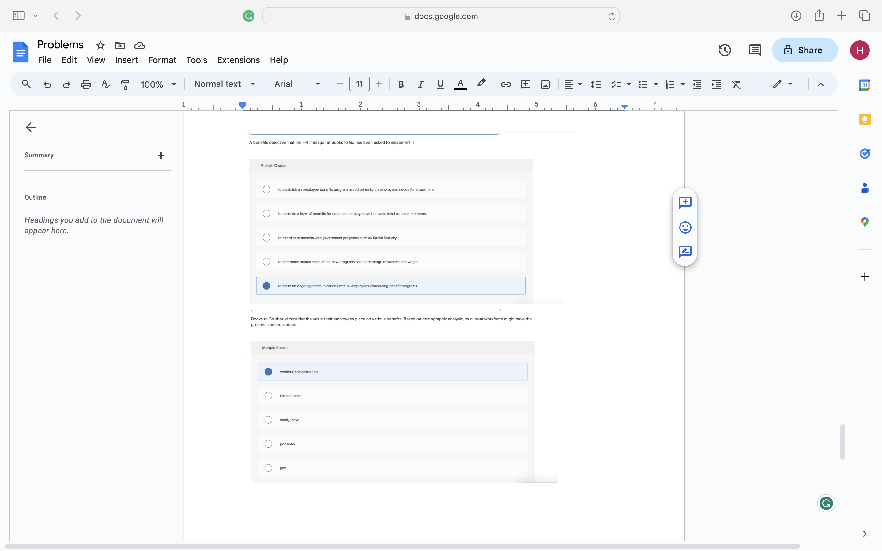 3 4 5 6 7 Headings you add to the document will