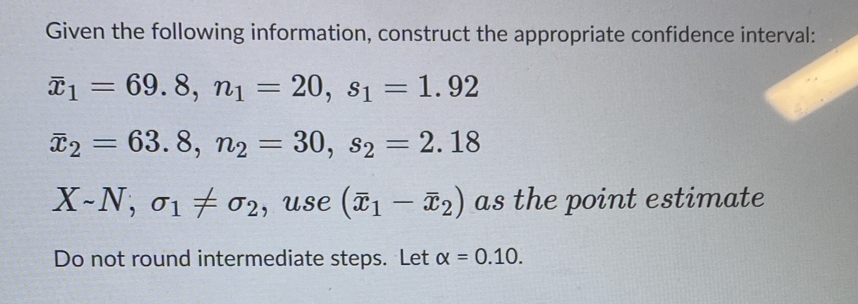 69. 8, n1 = 20, $1 = 1. 92 2 = 63.8,