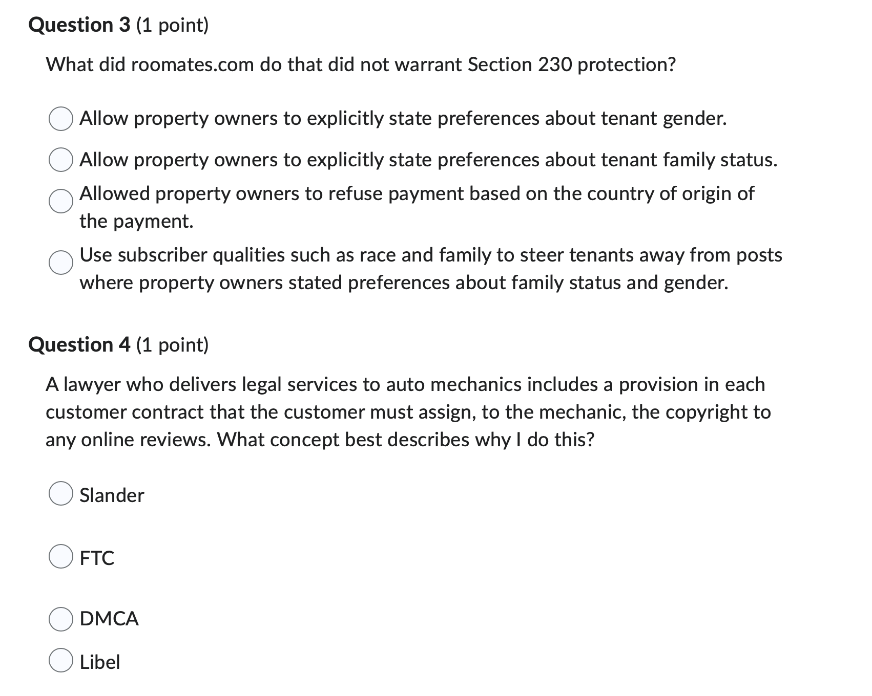 and family to steer tenants away from posts where property owners stated