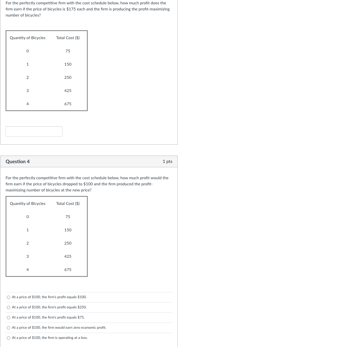 marginal returns. (O) economies of scale. () increasing marginal returns. (O constant