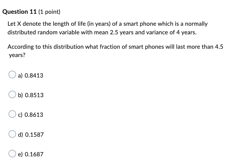 O a) f(b=1)=0.48 and f(c=2)=0.42 O b) f(b=1)=0.48 and f(c=2)=0.40 O c