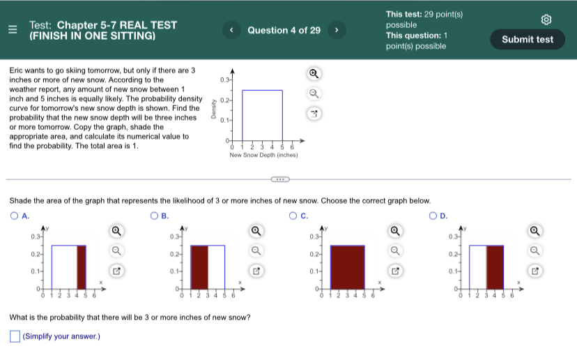 Test: Chapter 5-7 REAL TEST (FINISH IN ONE SITTING) Eric wants to
