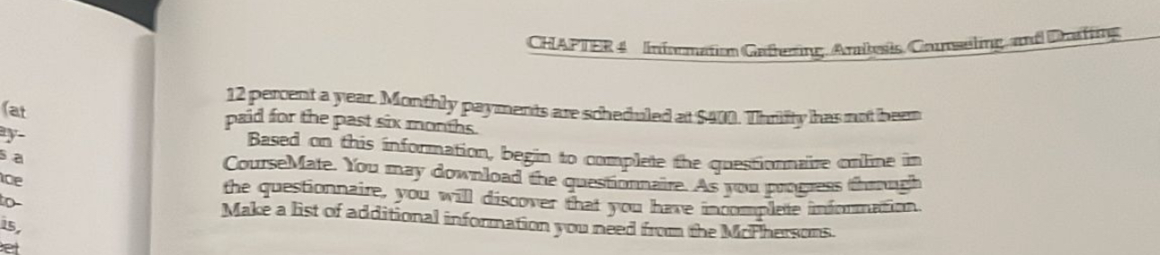 the purpose of illustrating a Chapter 7 and a Chapter 13 bankruptcy,