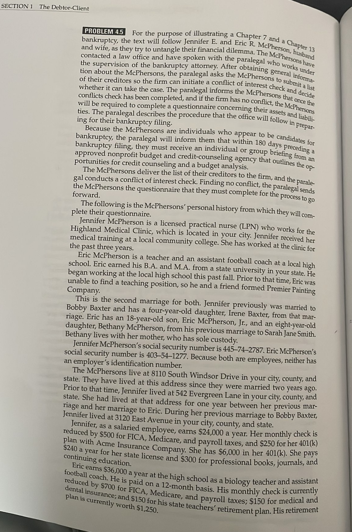 the text will follow Jennifer E. and Eric R. Mcpherson, husband and