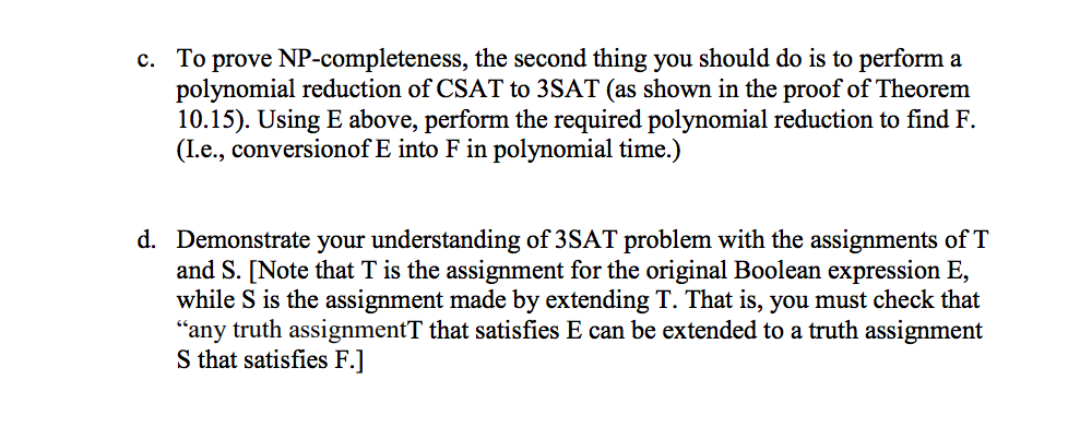 NP-complete problem ? whether a Boolean expression is "satisfiability" ? by reducing