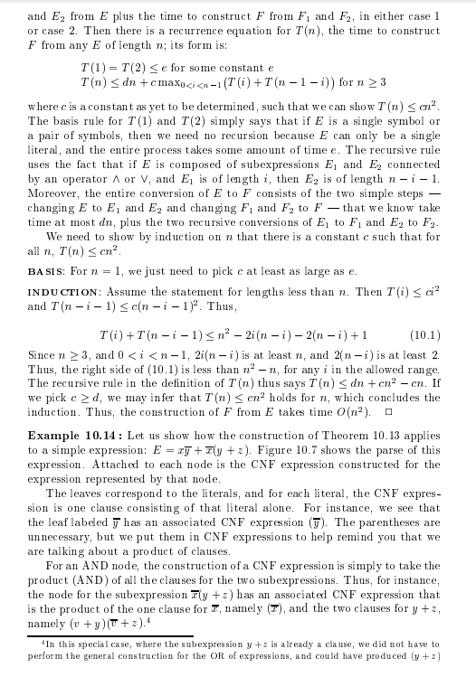 ?the problem 3SAT." Consider the following Boolean expression: E = xy +