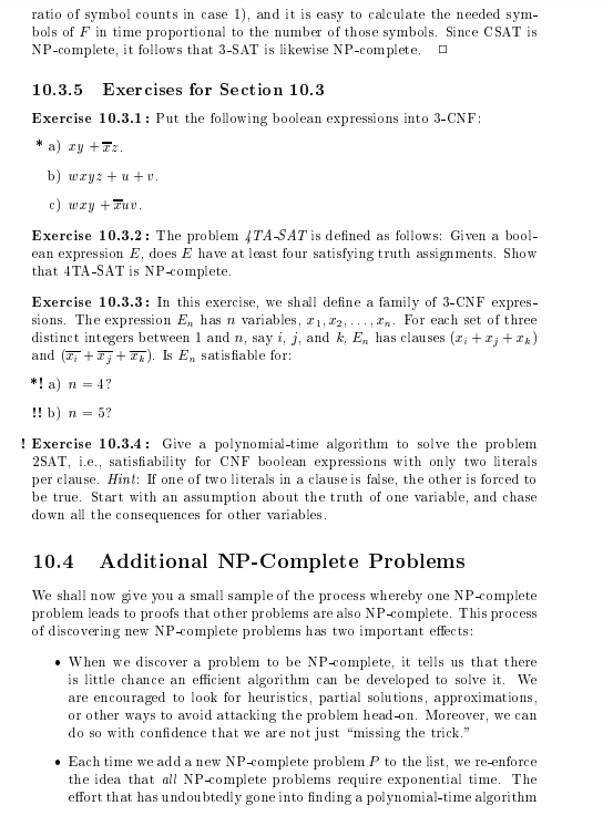 solve the following problems: a. Find 3-CNF for E (i.e., k=3, 3