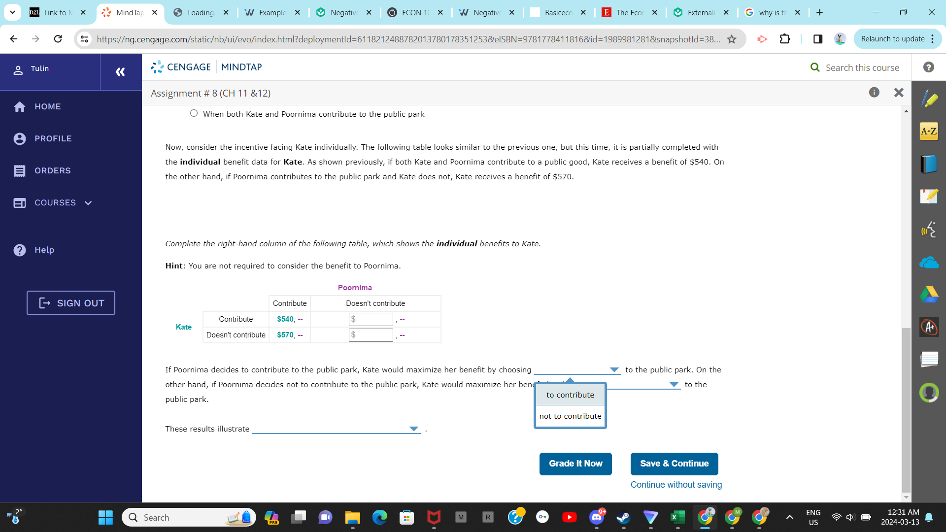 No Harm / 5 EI ORDERS 3. Voluntary contributions toward a public