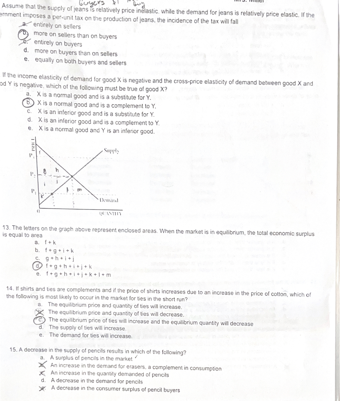 why you pick this answer and why my answer is not correct.