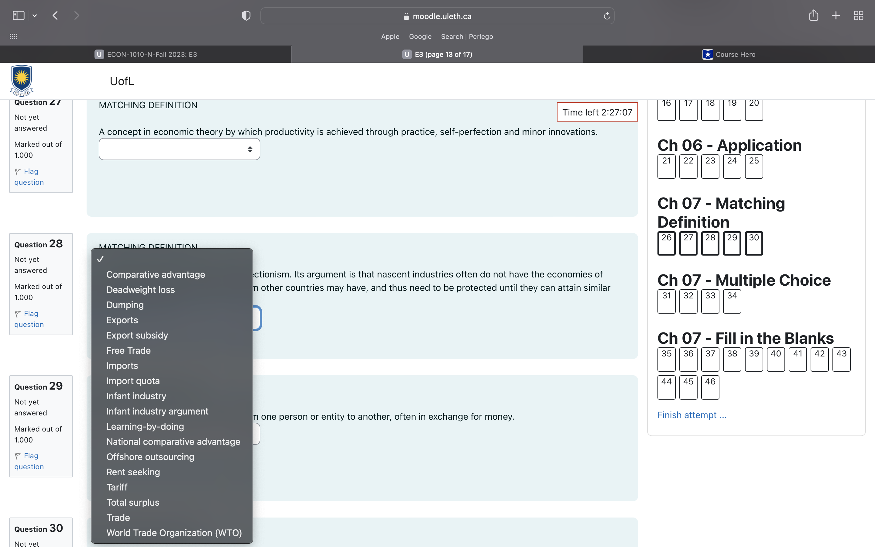 inefficiency. It is equal to the decrease in total surplus that results