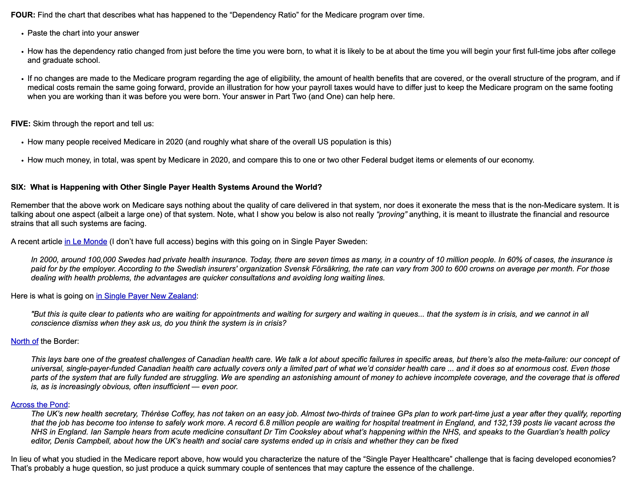 multi-pronged health-insurance program run by the federal government to provide for the