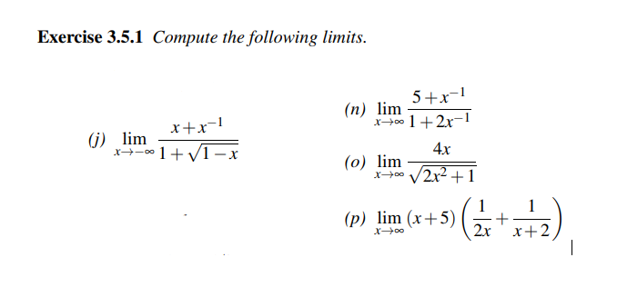 lim 4- 2x1 2r2+1 lim (x +5)