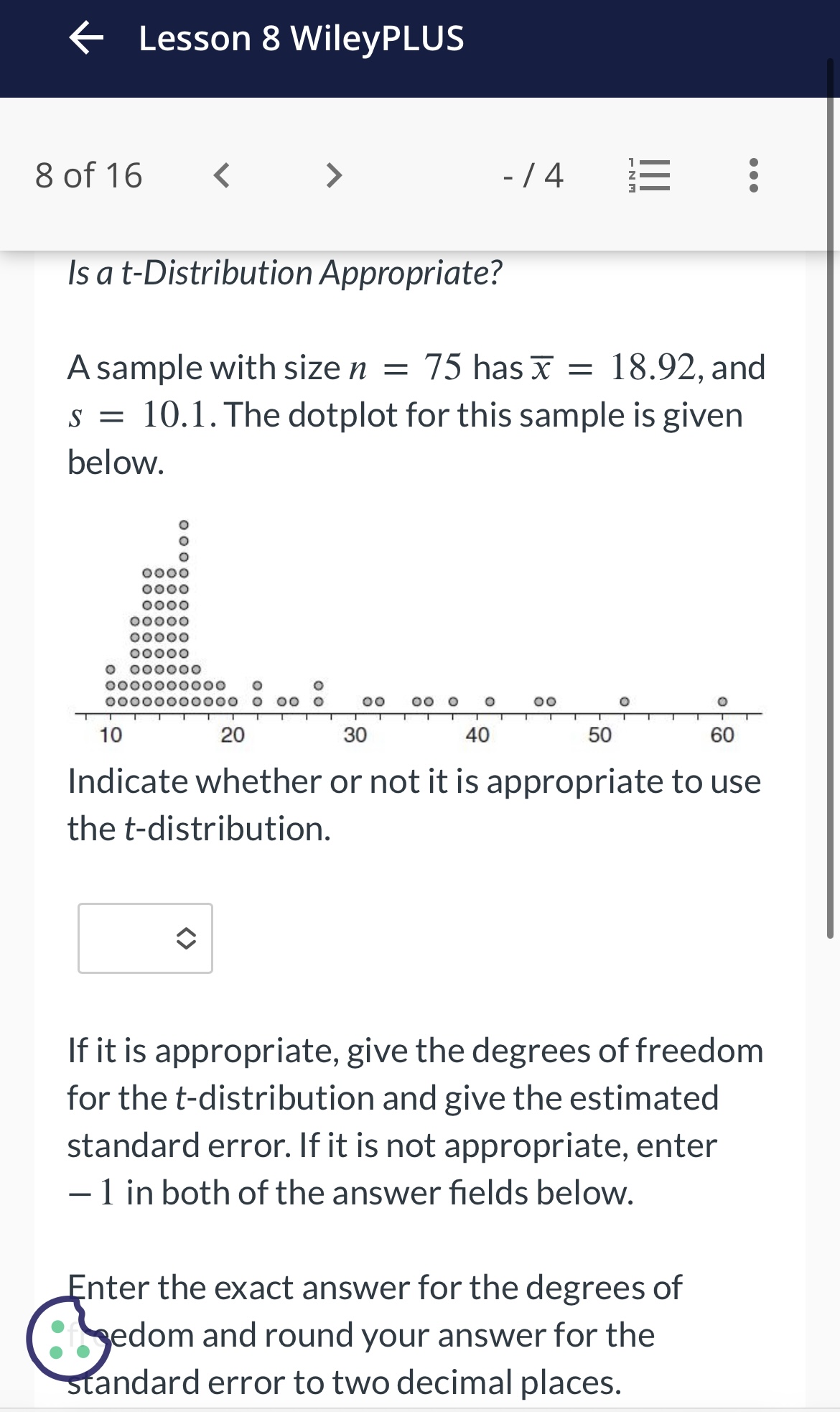 come from a random sample and use a 5 % significance level.
