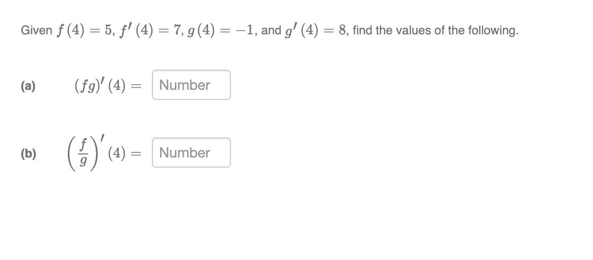  Please help explain the answer thank you Given f (4) =