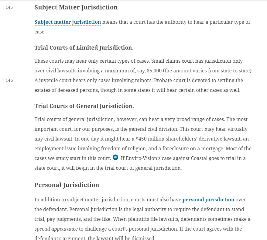 civil claims up to $6,000. But, no attorneys are allowed. District Court: