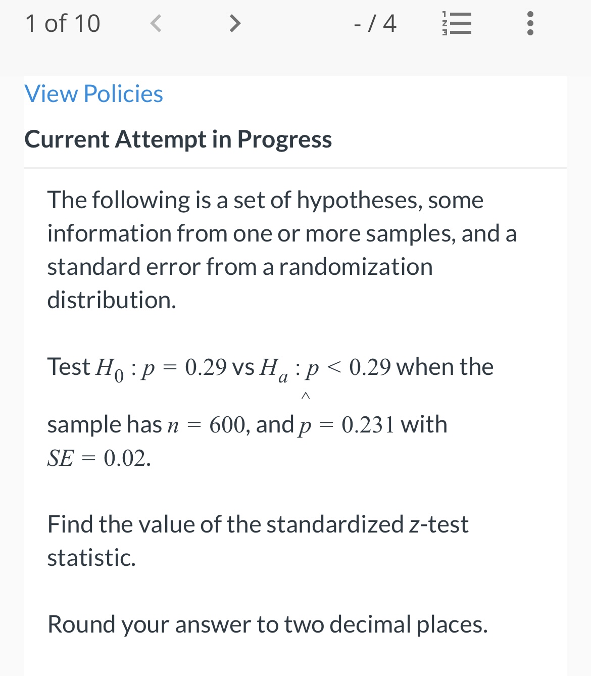 . . Part 2 (b) Is it plausible that there is no