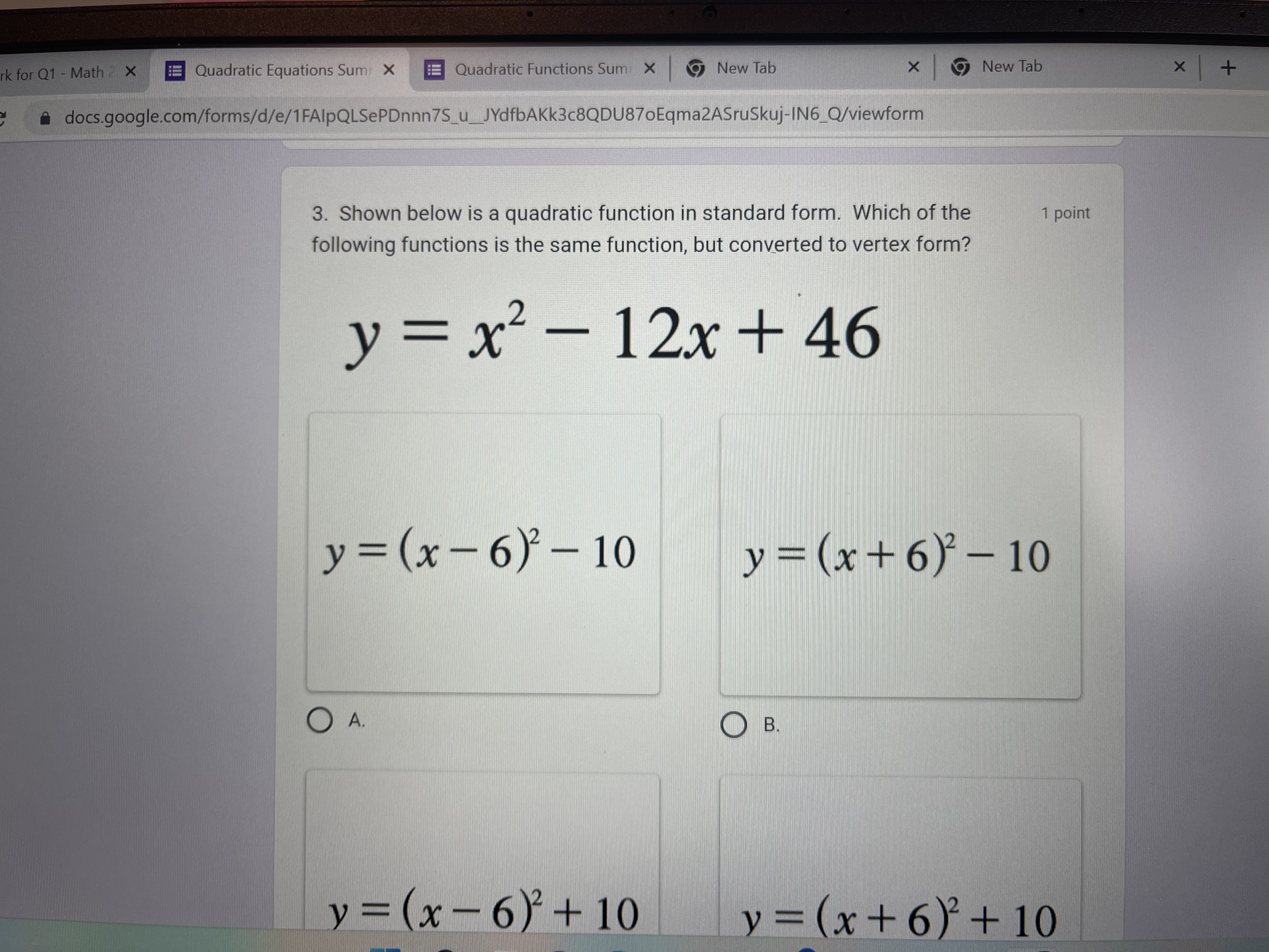 the 1 point equation shown below. x2 - 8x - 4=0 2+41/5