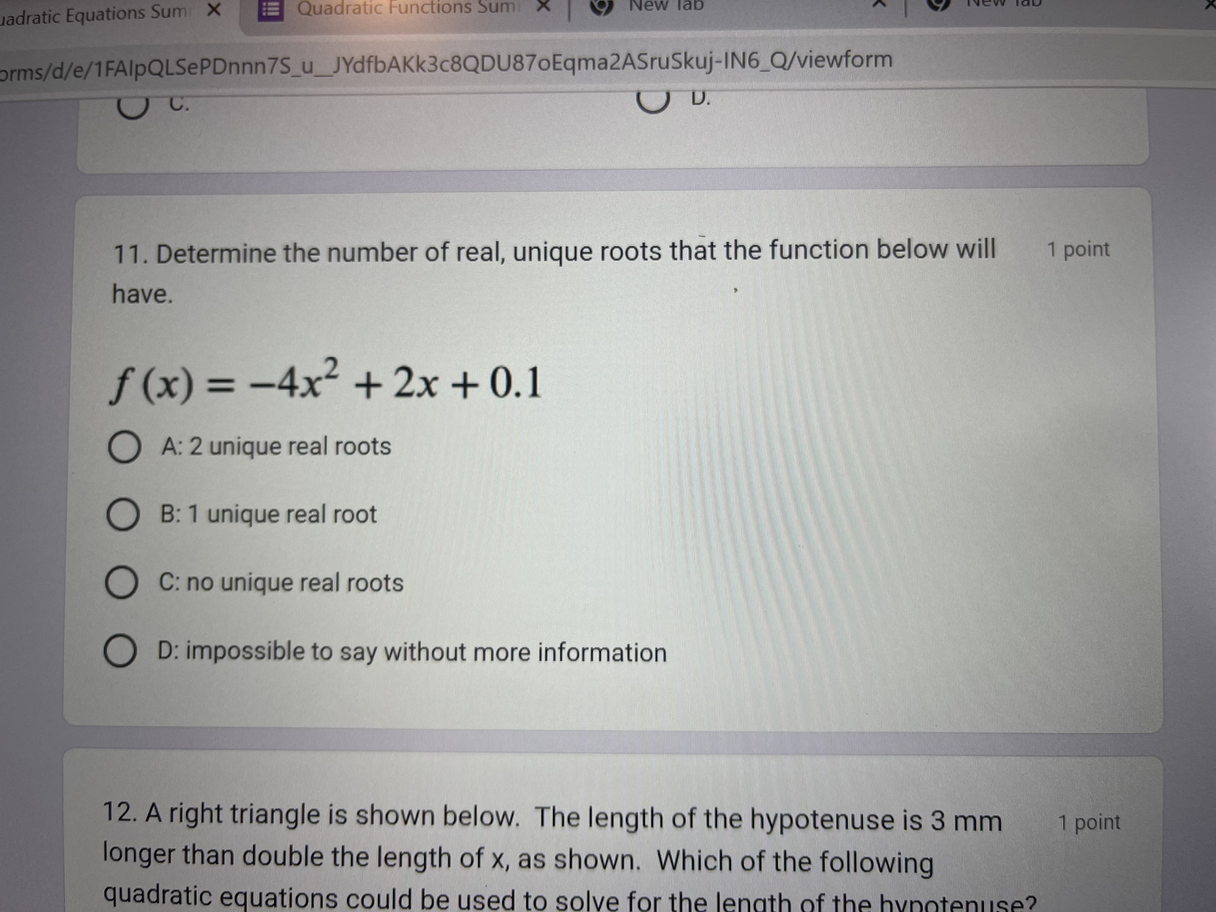 below. In which step did the student make an error? y =-3x-