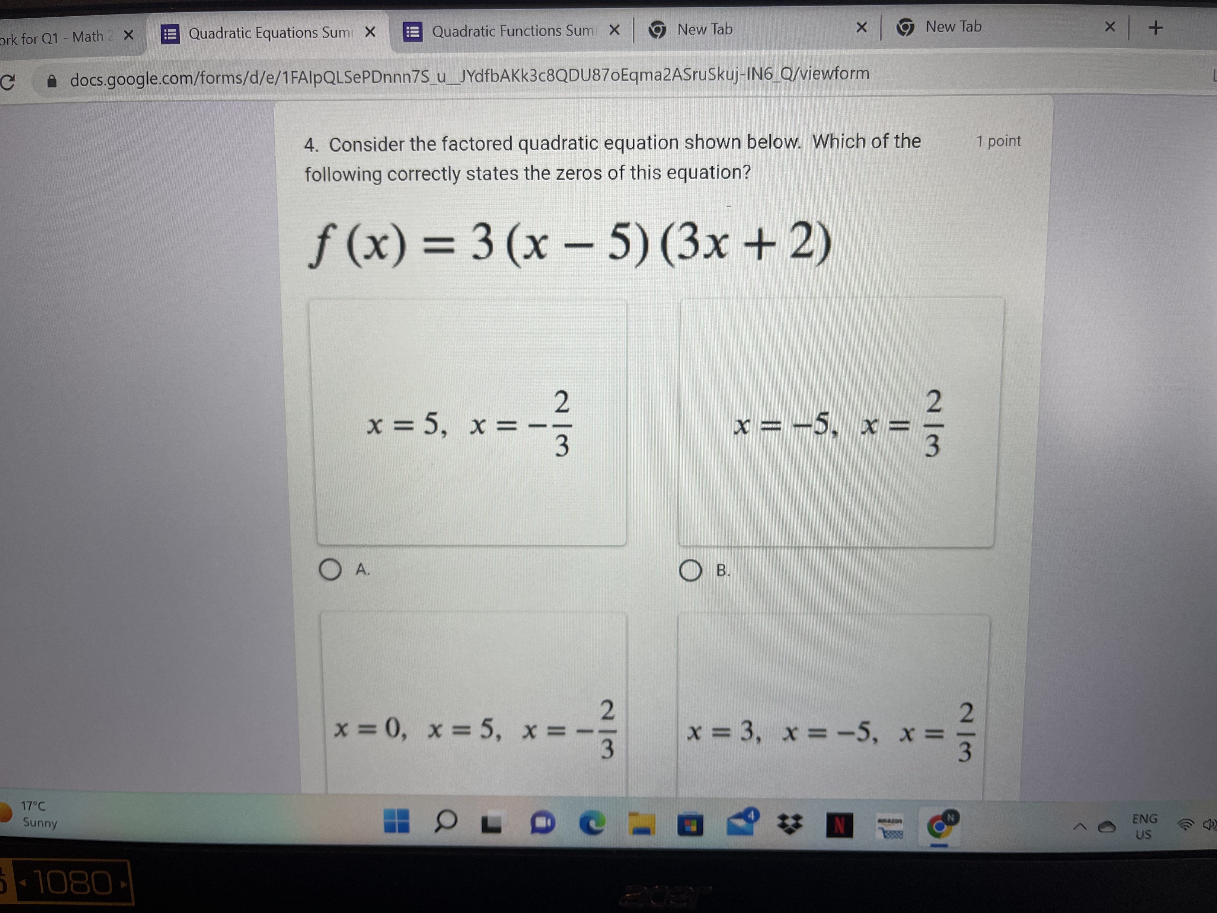 - 6x - 5 Step I: y - -3(x2 + 2x )