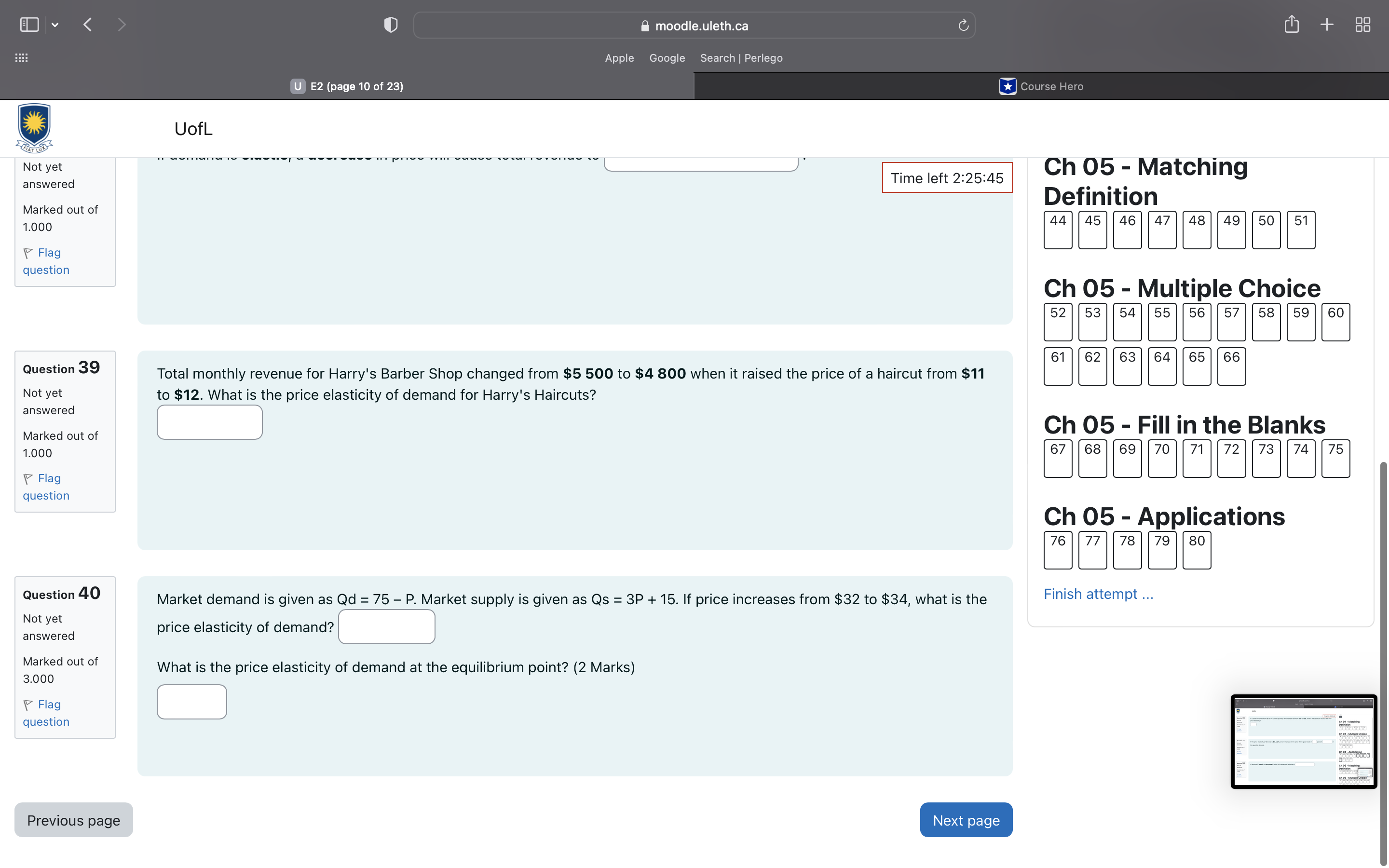 29 30 Marked out of 2.000 Flag Ch 04 - Application question