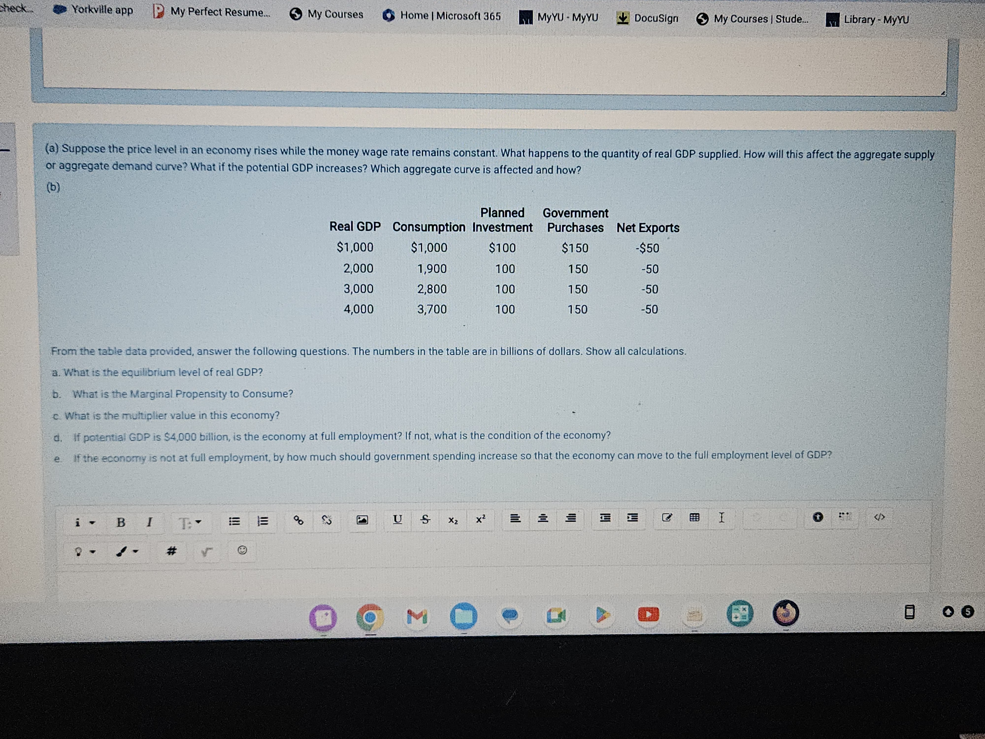 I o Div b Mo~ W Explain the initial effect of each