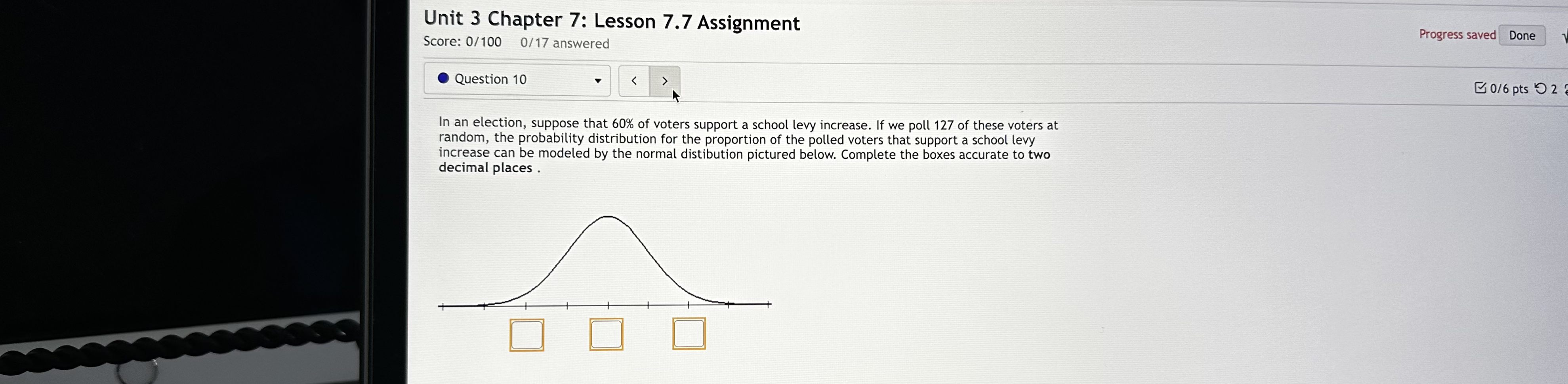 surveyed who said they'd vote for Brown. Round your answer to four