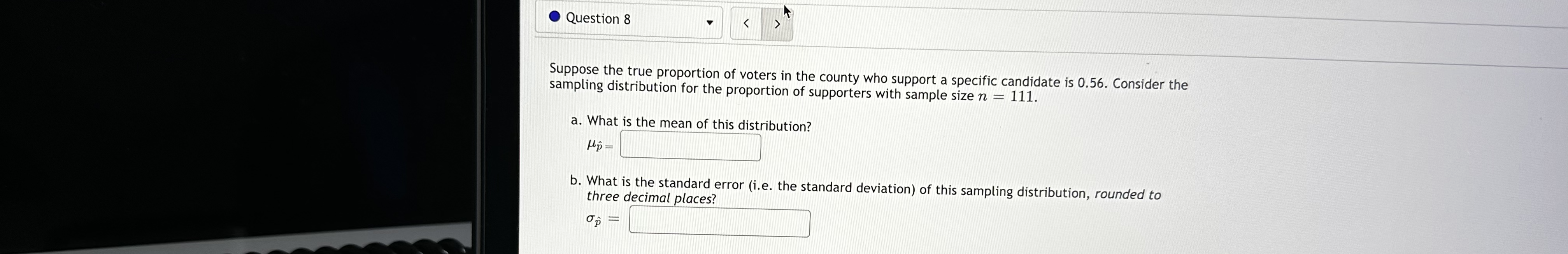 What is the probability that the sample proportion does not exceed 0.08.7