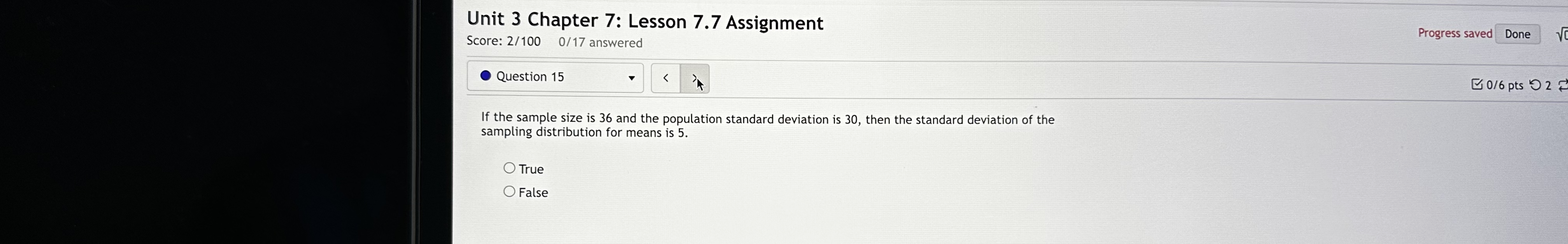 of sample means? Iii = b. What is the standard deviation of