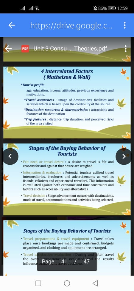 out the model that reflects how you decide on which place to