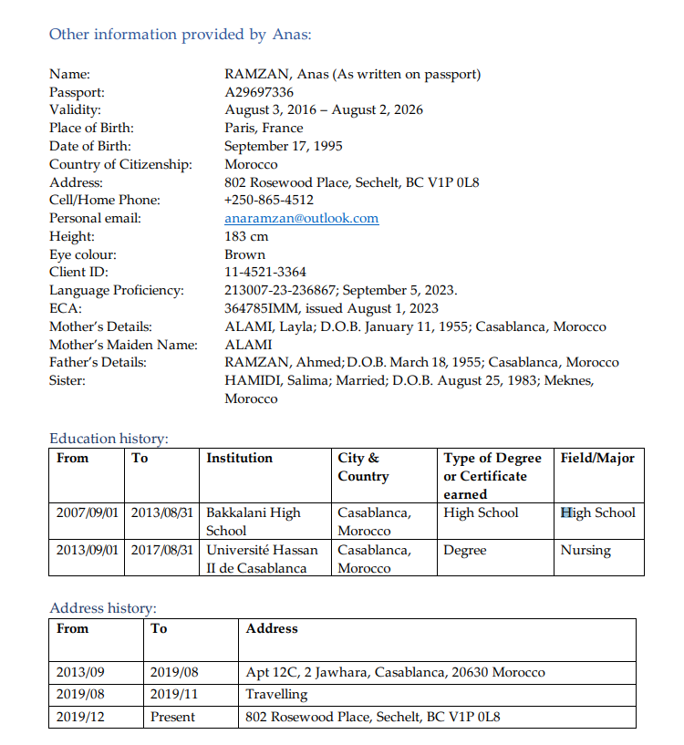 Based on the information provided in the following case study, write